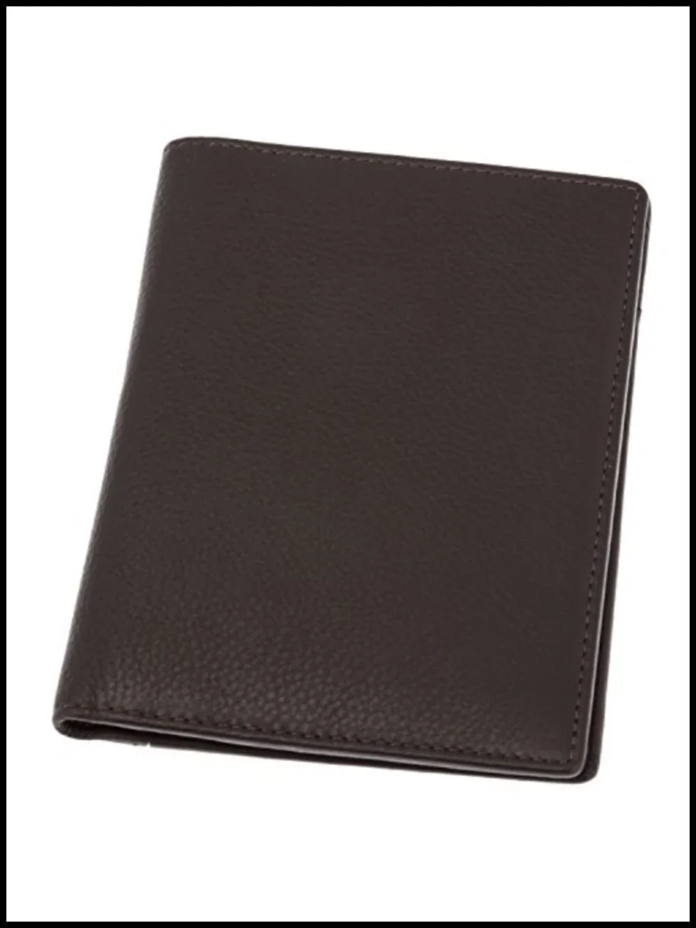 Genuine Leather Passport Holder RFID Travel Wallet Bifold Slim for Men Women